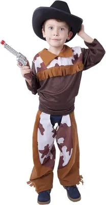 Produktbild von Rappa 150126 Verkleidung Kostüm Cowboy für mutige Jungs von ca. 4 - 6 Jahren (110 - 116 cm) - OHNE Hut und Pistole!