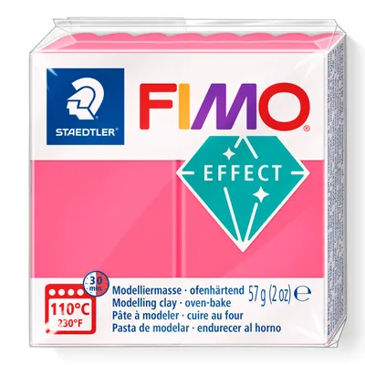 Image de Pâte à modeler FIMO soft rouge transp.