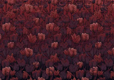 Produktbild von Sanders & Sanders Fototapete Tulpen Rot 400 x 280 cm