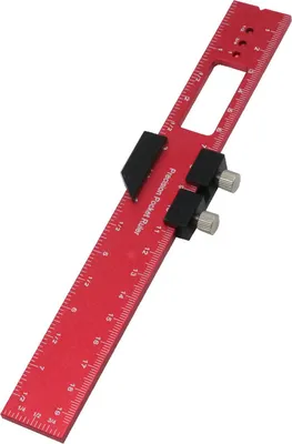 Produktbild von Anreißlehre für Holzbearbeitung, Positionierlehre, Lineal aus Aluminiumlegierung, Messwerkzeug mit metrischer und imperialer Skala für Schreiner