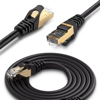Produktbild von Netzwerkkabel Patchkabel Netzwerk Kabel CAT7 CAT6A CAT6 CAT5 LAN DSL Ethernet 1m
