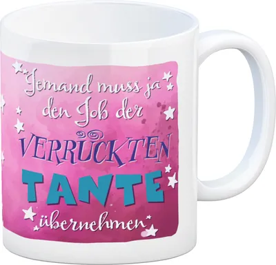 Produktbild von Lustiger Kaffeebecher für verrückte Tanten