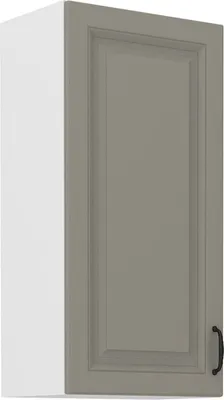 Image de Armoire haute supérieure SOPHIA – largeur 45 cm, gris clair / blanc