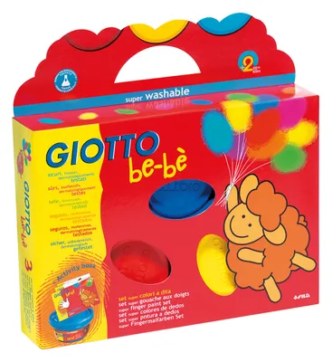 Zdjęcie produktu dla Giotto be-bè, Niebieski, Czerwony, Żółty, Zmywalny, 100 ml