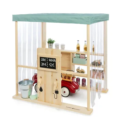 Produktbild von MUDDY BUDDY® Outdoor Tankstelle/Shop +Waschstraße „Bubble Catcher“ natur - salbei
