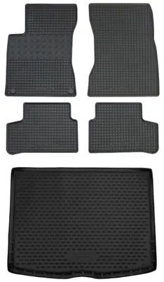 Produktbild von Gummi Kofferraumwanne + Fußmatten Set für Mercedes W247 B-Klasse, Bj. 2019-