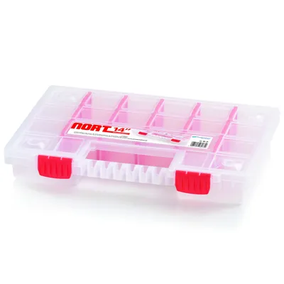Produktbild von Organizer Sortimentskasten Sammelbox Kunststoff  345 x 250 x 50 mm Kleinteilefächer individuel bis 20 Fächer