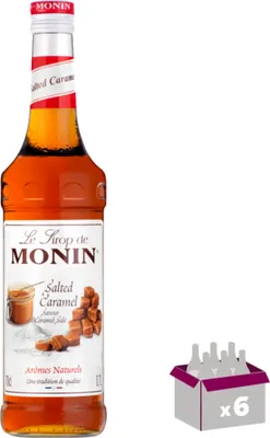 Produktbild von Lot de 6 Sirop Monin - Caramel salé - 70cL