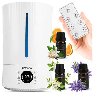 Zdjęcie produktu dla Nawilżacz powietrza jonizator dyfuzor z olejkami WT5000ION ultradźwiękowy, aromaterapia, pokój do 35m2, wydajny 300ml/h