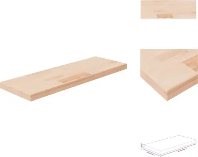 A wooden shelf on a white background.