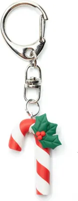 Produktbild von Zuckerstange mit Christdorn Schlüsselanhänger Miniblings Anhänger Weihnachten