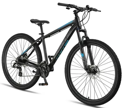 Image de Licorne Bike Diamond Plus - VTT 29 pouces / 27,5 pouces, transmission Shimano 24 vitesses, freins à disque hydrauliques, fourche suspendue verrouillable, blocage rapide des roues avant & arrière