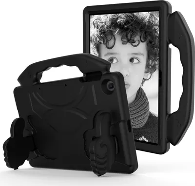 Produktbild von Kinder Schutzhülle für Huawei MatePad SE 10,1"/T10s 10,1"/T10 9,7"/Honor Pad X8/Pad X8 Lite, Leicht EVA-Schaum mit Griff Ständer Hülle Schwarz