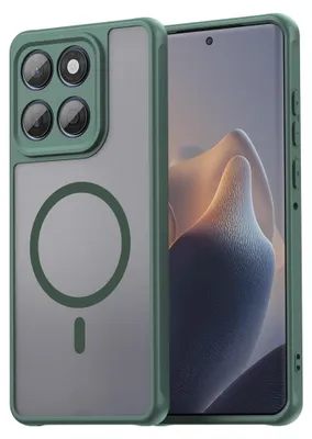 Produktbild von MagSafe Magnet Handyhülle für Motorola Moto G67 5G / G77 5G Kameraschutz Grün