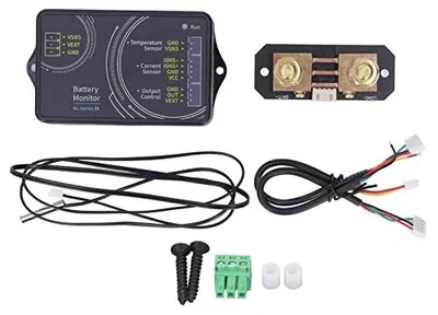 Batteriemonitor, Spannung, Strom, Kapazität, Bluetooth, 0-120 V, 0-100 A