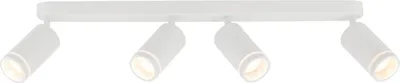 Produktbild von Deckenstrahler Metall GU10 verstellbar Weiß 4-flammig länglich Modern Deckenspot