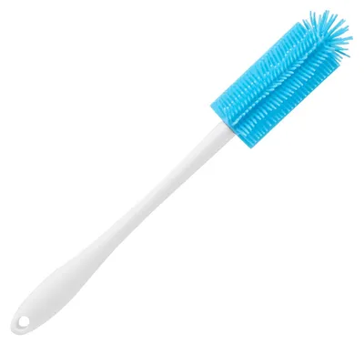 Silikon-Flaschenbürste 31 cm, flexibel, für enge Hälse