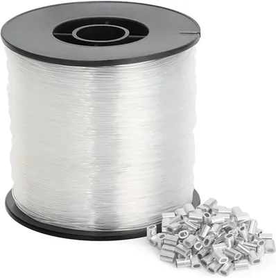 Zdjęcie produktu dla Nylonowa nitka 0,8 mm, 200 m, przezroczysta, odporna na rozdarcie, do rękodzieła