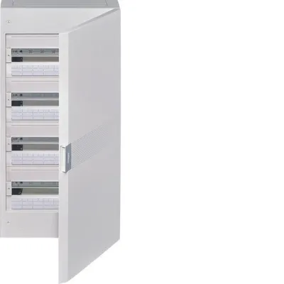 Produktbild von HAGER vega Verteiler Aufputz 4x18 IP40 Tür weiß VB418PB
