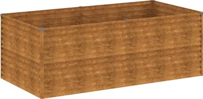 Zdjęcie produktu dla Podwyższona Donica, 196X100X69 Cm, Stal Kortenowska Lumarko!