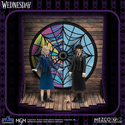 Immagine prodotto di Zestaw Figurki 5 Points Wednesday i Enid od Mezco 10 cm w Pudełku