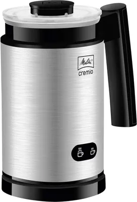 Obrázek produktu pro Elektrický pěnovač mléka, 450 W, pro teplé i studené mléko, s nepřilnavým povrchem, 3 funkce, nerezová ocel, objem 250 ml