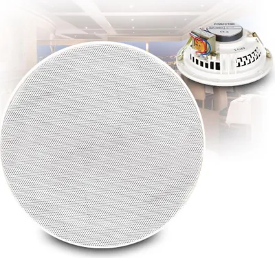 VEVOR Set of 4 Bluetooth Ceiling Speakers, Approx. 17 cm, 150 W, Wall Speaker System with 8 Impedance and 89 dB Sensitivity, for Kitchen Home, Living Room, Bedroom or Covered Porches