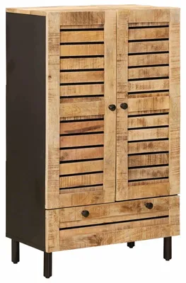 Obrázok produktu pre vidaXL Úložné skrine, prírodná farba, 60 x 33 x 100 cm, masívne drevo mango