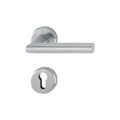 Produktbild von Hoppe Utrecht Rosettengarnitur F69 Edelstahl matt  E1444Z/17KV/17KVS, PZ Profilzylinder