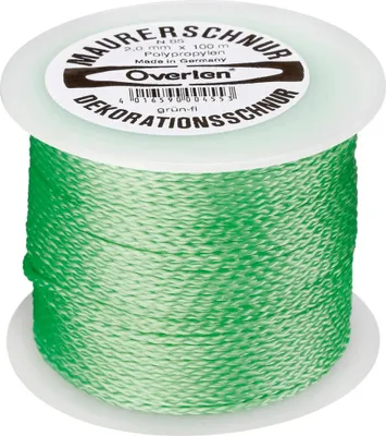 Produktbild von Overmann Polypropylen-Schnur, 2,0 mm 100 m grün-fluoreszierend