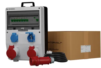 Zdjęcie produktu dla Rozdzielnica budowlana z zabezpieczeniami ECO-S/FI SKH, 32A, 16A, 2x230V, marka Doktorvolt®, model 9764