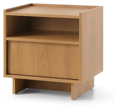 Zdjęcie produktu dla FURNLUX Komoda nocna Yasumi, kolor brązowy, 50 cm / Główny kolor: brązowy / Wymiary: 50 x 51 x 39 cm