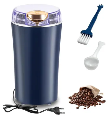 Elektrische Kaffeemühle 300W, Edelstahl, Ein-Knopf-Bedienung