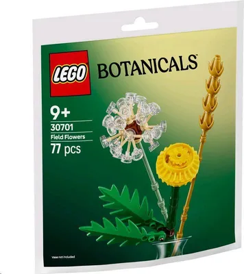 Obrázek produktu pro LEGO Botanicals Luční květiny, Sada na stavění, 9 rok/roky, Plast, 77 kusů, 37 g