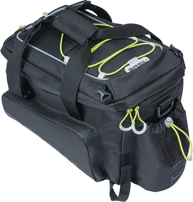 Produktbild von Basil Gepäckträgertasche Miles XL Pro schwarz lime, 9-36ltr, schwarz/lime