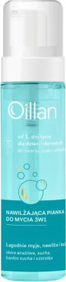 Obrázok produktu pre Oillan Jemná 3v1 Čistiace a Vláčnujúca Starostlivosť pre Telo a Vlasy, 200 ml