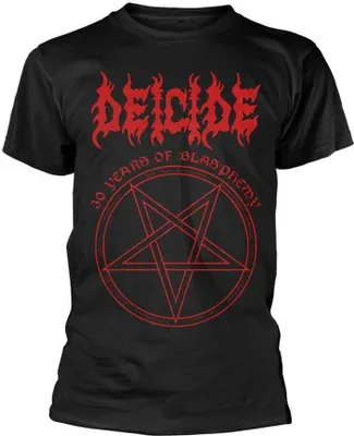 Obrázok produktu pre Deicide - Tričko "30 Years Of Blasphemy" pre mužov/ženy Uni PH1045 (L) (Schwarz)