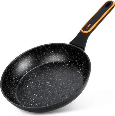 Obrázok produktu pre Vilde | Nepriľnavá panvica - 24 cm - granitový povrch - panvica na dusenie - indukcia/plyn - čierna - nepriľnavá - TERRUNA