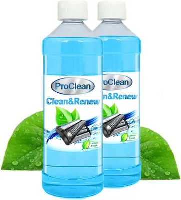Produktbild von 2 Liter ( 2 x 1 Liter ) ProClean - Scherkopfreiniger der Spitzenklasse - Clean & Renew, für Braun Kartuschen