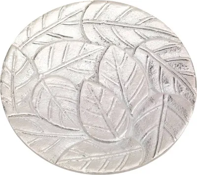 Produktbild von Kerzenteller Aluminium Silberoptik Ø 14cm Untersetzer Untertasse Kerzenhalter