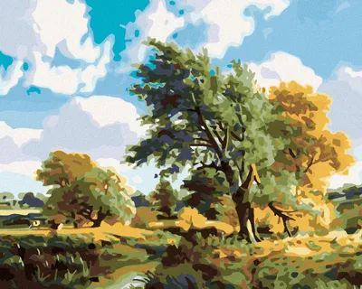 Produktbild von Zuty - Malen nach Zahlen - BAUM AM FLUSS, 40x50 cm, mit Keilrahmen (bereits gespannt)
