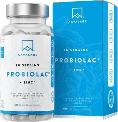 Produktbild von Aavalabs Probiotika | 20 Stämme & 60 Mrd. KBE für Darmgesundheit | 60 Kapseln