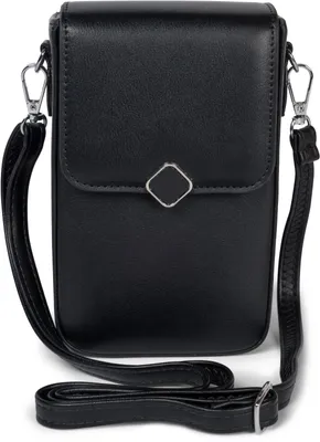 Produktbild von styleBREAKER Damen Box Bag Umhängetasche Kunstleder, Schwarz