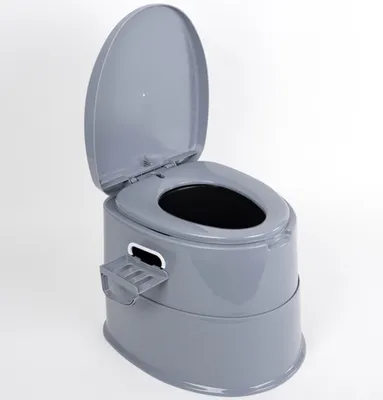 Produktbild von Camp4 teilbare Campingtoilette mit Toilettenpapierhalter Camping Eimertoilette mobile Toilette WC Reisetoilette Camping Klo