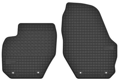 Productafbeelding van Rubberen voormatten voor Volvo V60 I 2011-2017 (stationwagen) – 2-delig, zwart, op maat – Wielganizator SolidTread