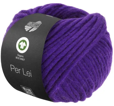 Produktbild von Lana Grossa - Per Lei GOTS 0054 dunkelviolett