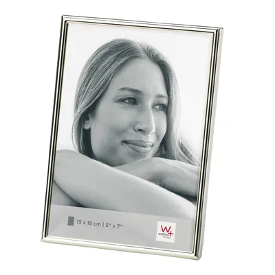 Produktbild von Walther Design WD318S, Einzelbilderrahmen, Silber, 13 x 18 cm, Rechteckig, Porträt, 133 mm