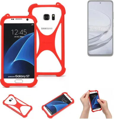 Produktbild von K-S-Trade Handy-Hülle kompatibel mit ZTE Axon 60 Schutz-Hülle Bumper Silikon Schutz Hülle Cover Case Silikoncase Silikonbumper TPU Softcase