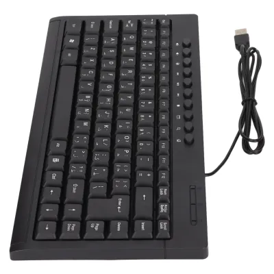 Obrázek produktu pro Mini klávesnice,Drátová klávesnice,Klávesnice USB,Počítačová klávesnice,Klávesnice PC,Černá klávesnice