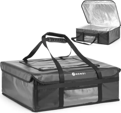 Produktbild von Thermo-Liefertasche zum Transport von Lebensmitteln für 8 Lunchboxen 54 x 46 x 20 cm - Hendi 709771